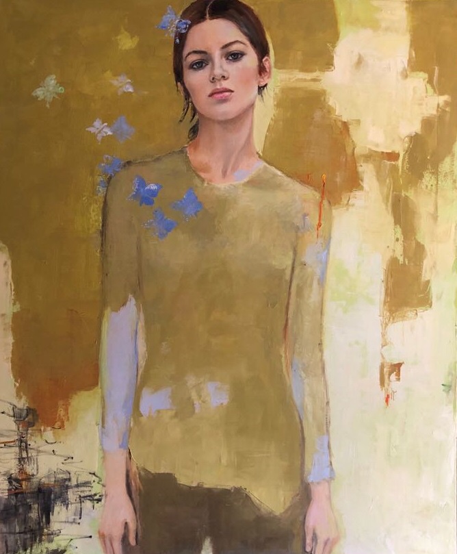 “Vuelo de la mariposa “ oil on canvas 1.20m x 1.20m
