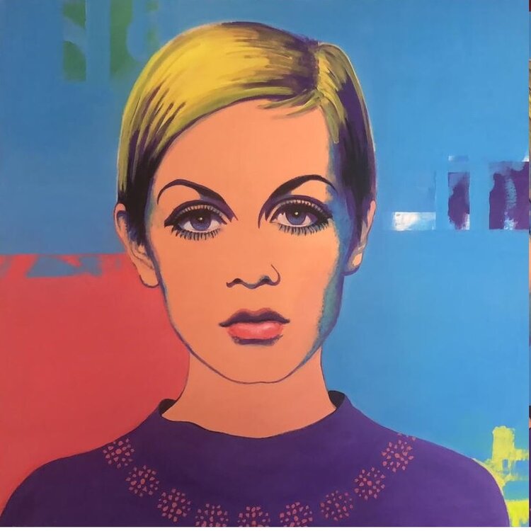 “ Twiggy” acrilic on can as 1.20m x 1.20m
