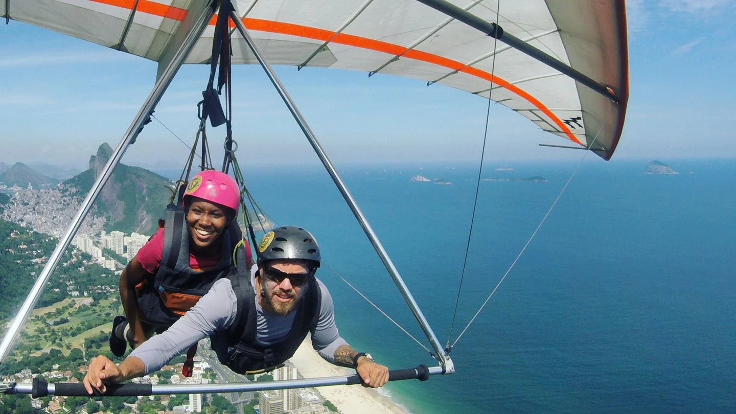Chrislyn Lashington over Rio De Janeiro, Brazil