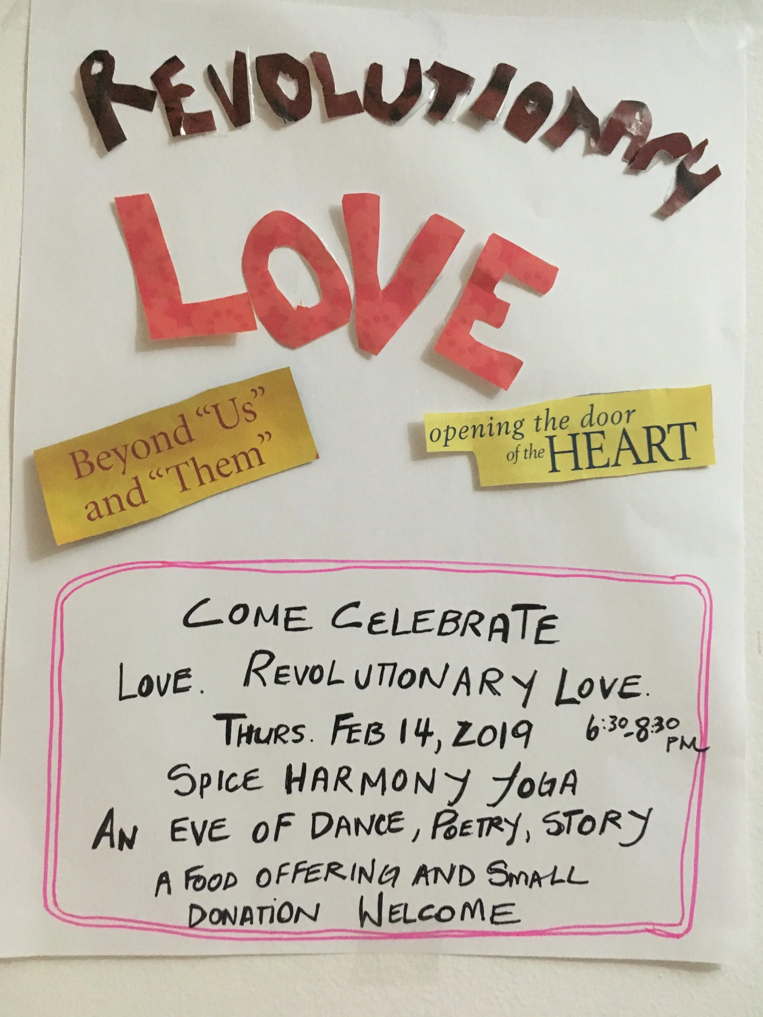Revolutionary Love - an Eve of Dance, Poetry & Story