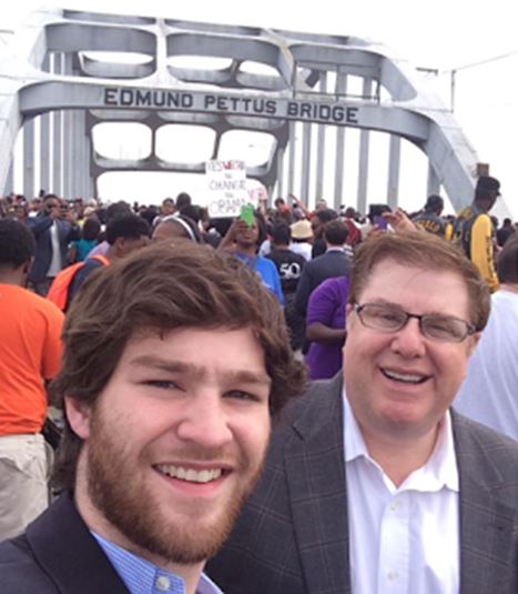 Matt and Paul Mengert at the Edmund Pettus Bridge (March 2015)