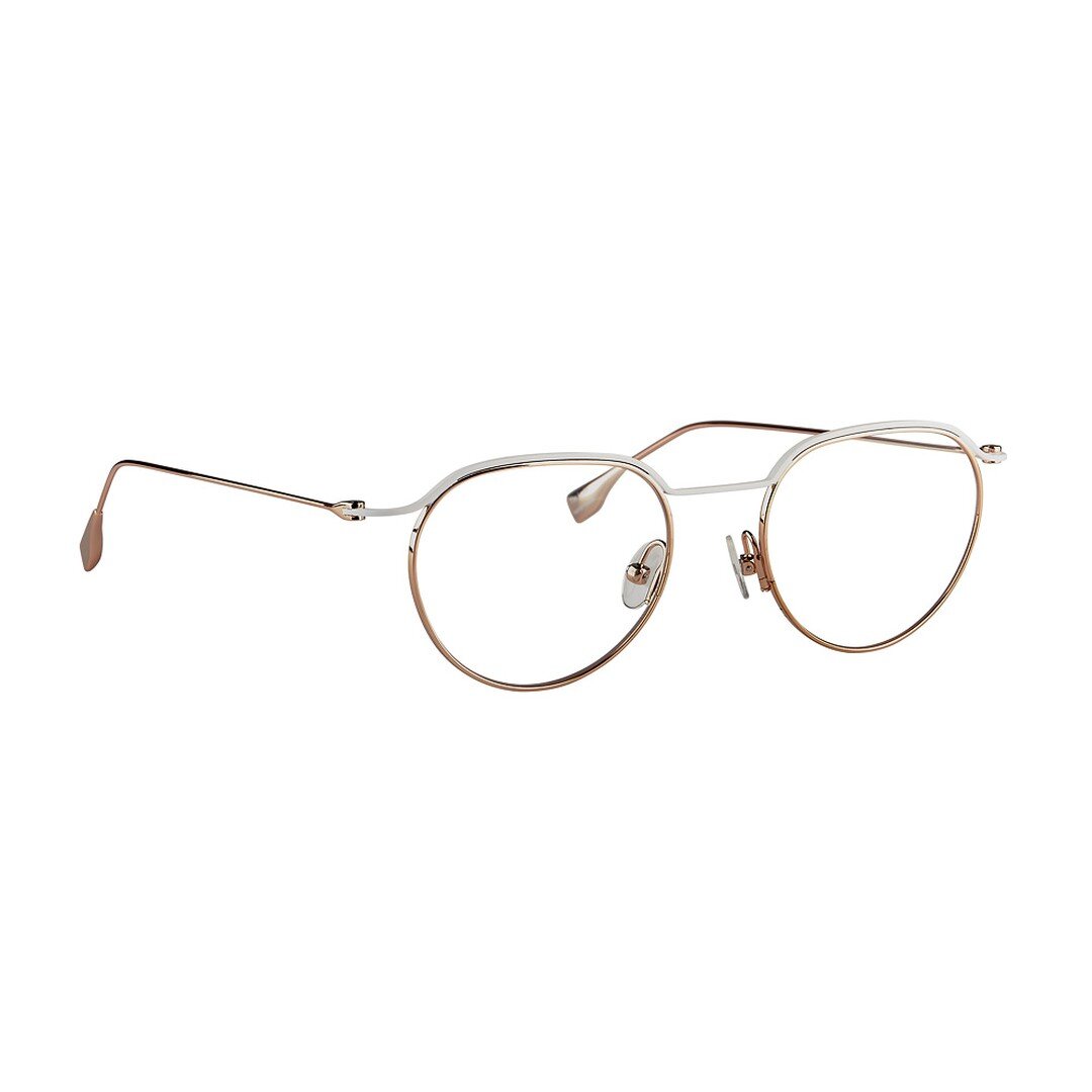 White &amp; Rose Gold was so popular, we had to try it again! This frame is an absolute show stopper 😍
*featuring our new model 4150 in color2*
&bull;
&bull;
&bull;
&bull;

#tekaeyewear #glasses #eyefashion #eyewear #eyewearstyle #lovemyglasses #eye