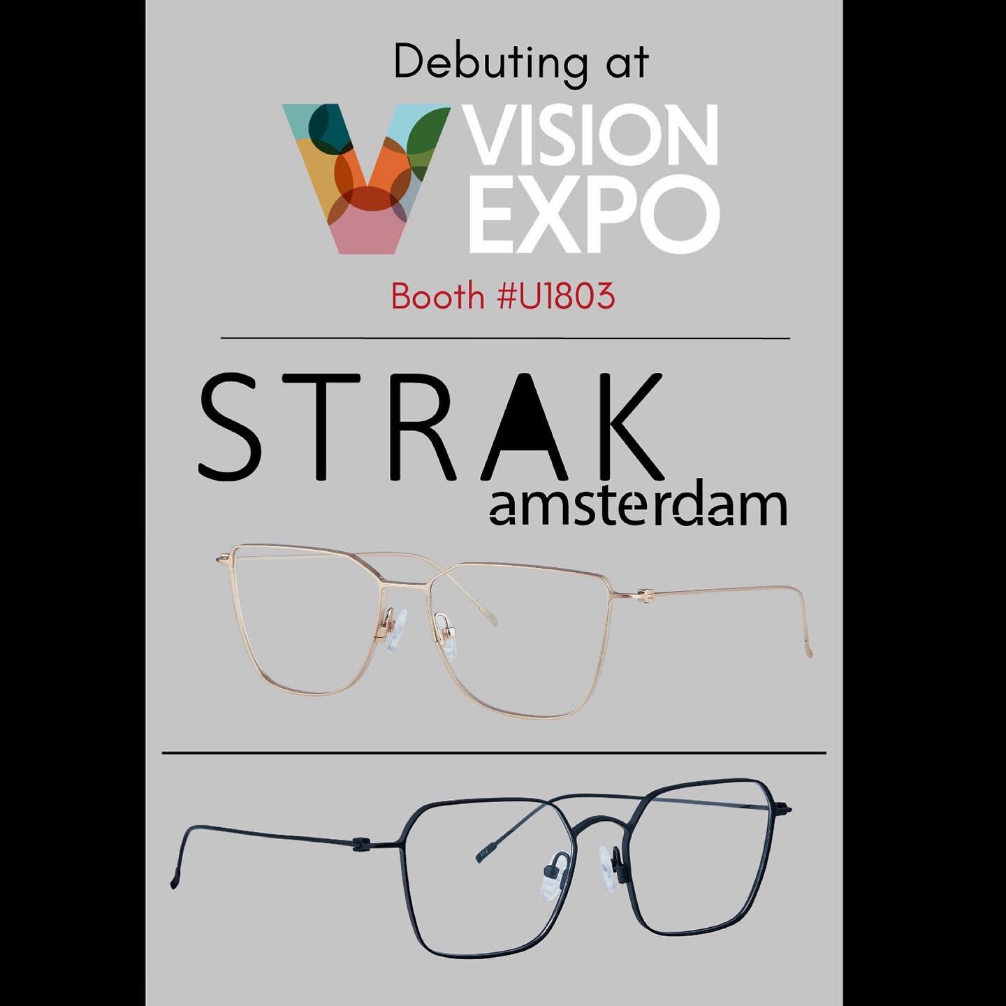 Will you be at Vision Expo East this weekend?! Come check out Teka Eyewear&rsquo;s newest collection @strakeyewear! This sleek collection of frames will be debuting at Booth U1803, come take a look!🥳