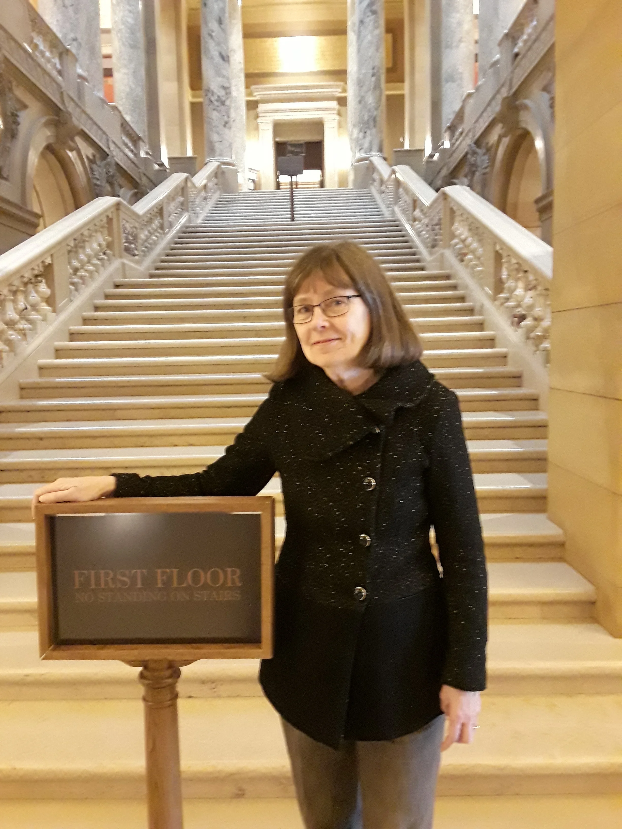 Kathy Hollander, “Comfortable at the Capitol” tour guide.