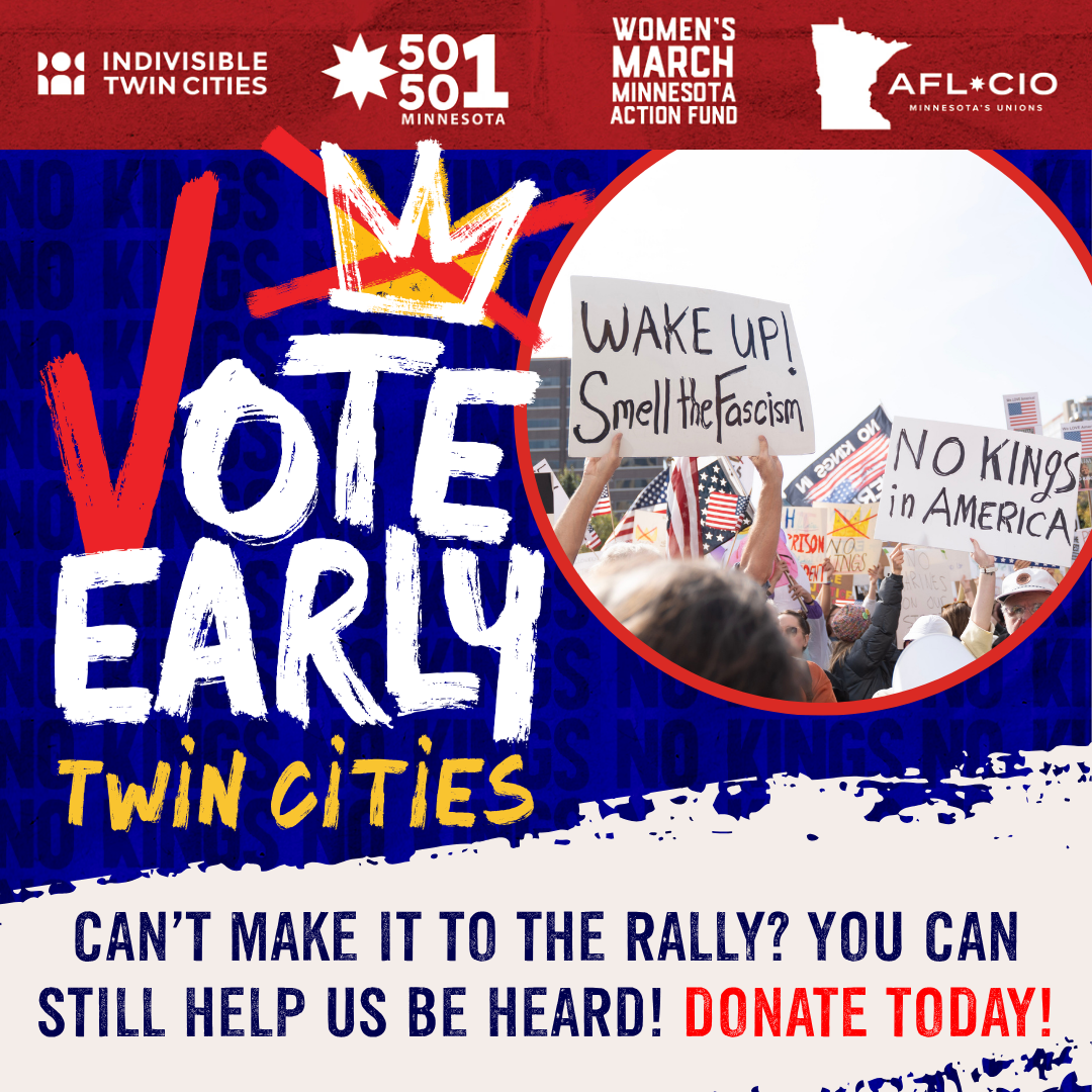 No Kings Vote Early TC Rally &amp; Fest Oct 17, 2026 Endorements