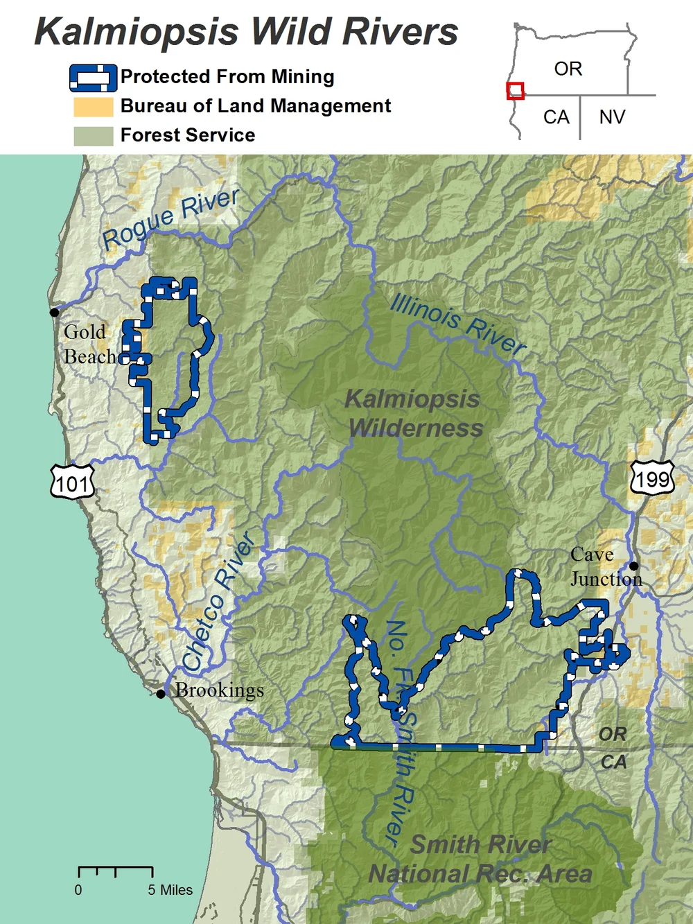 Map Of Southern Oregon And Northern California Klamath-Siskiyou Wildlands Center