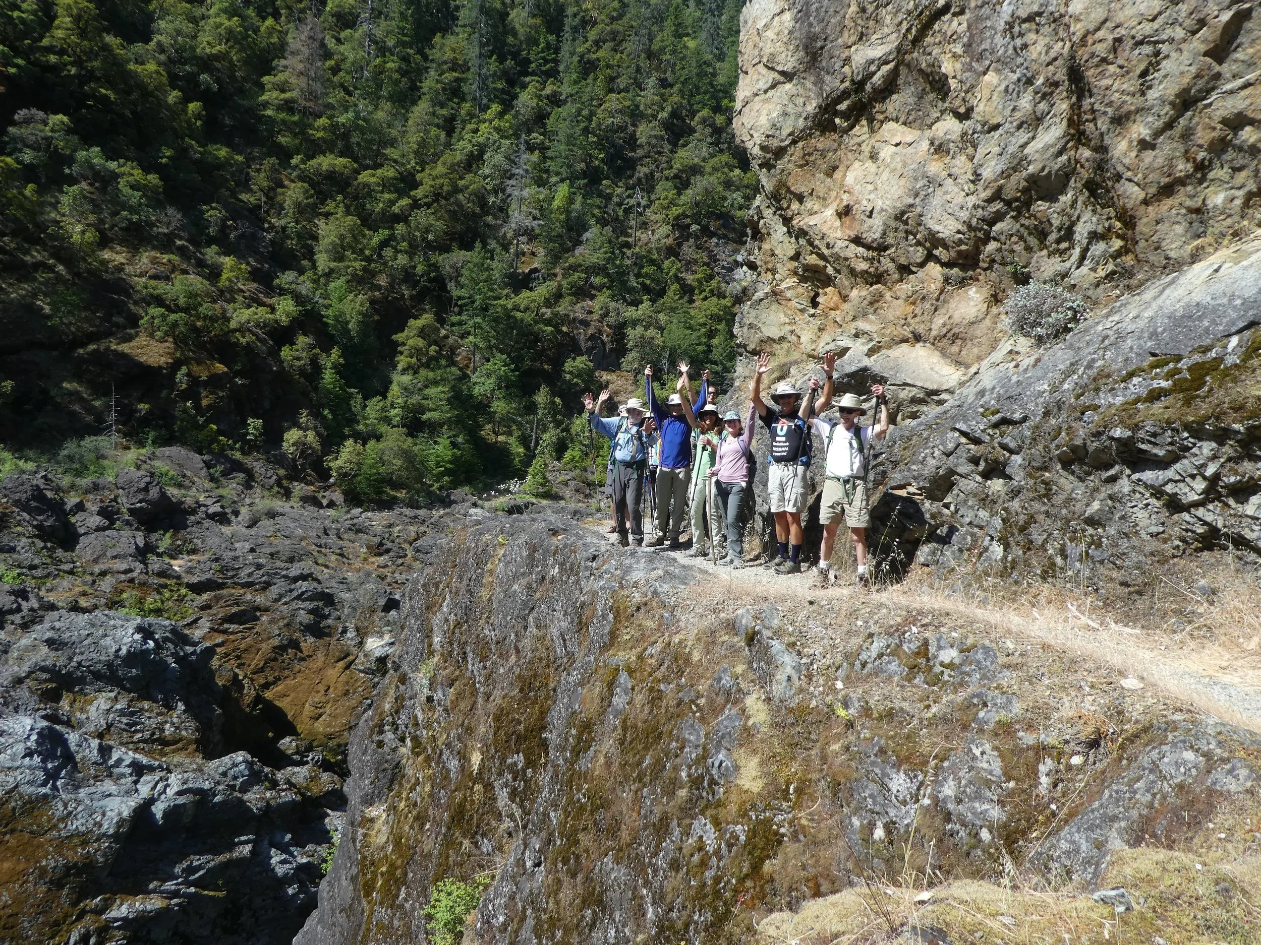 Hike with new friends in spectacular scenery