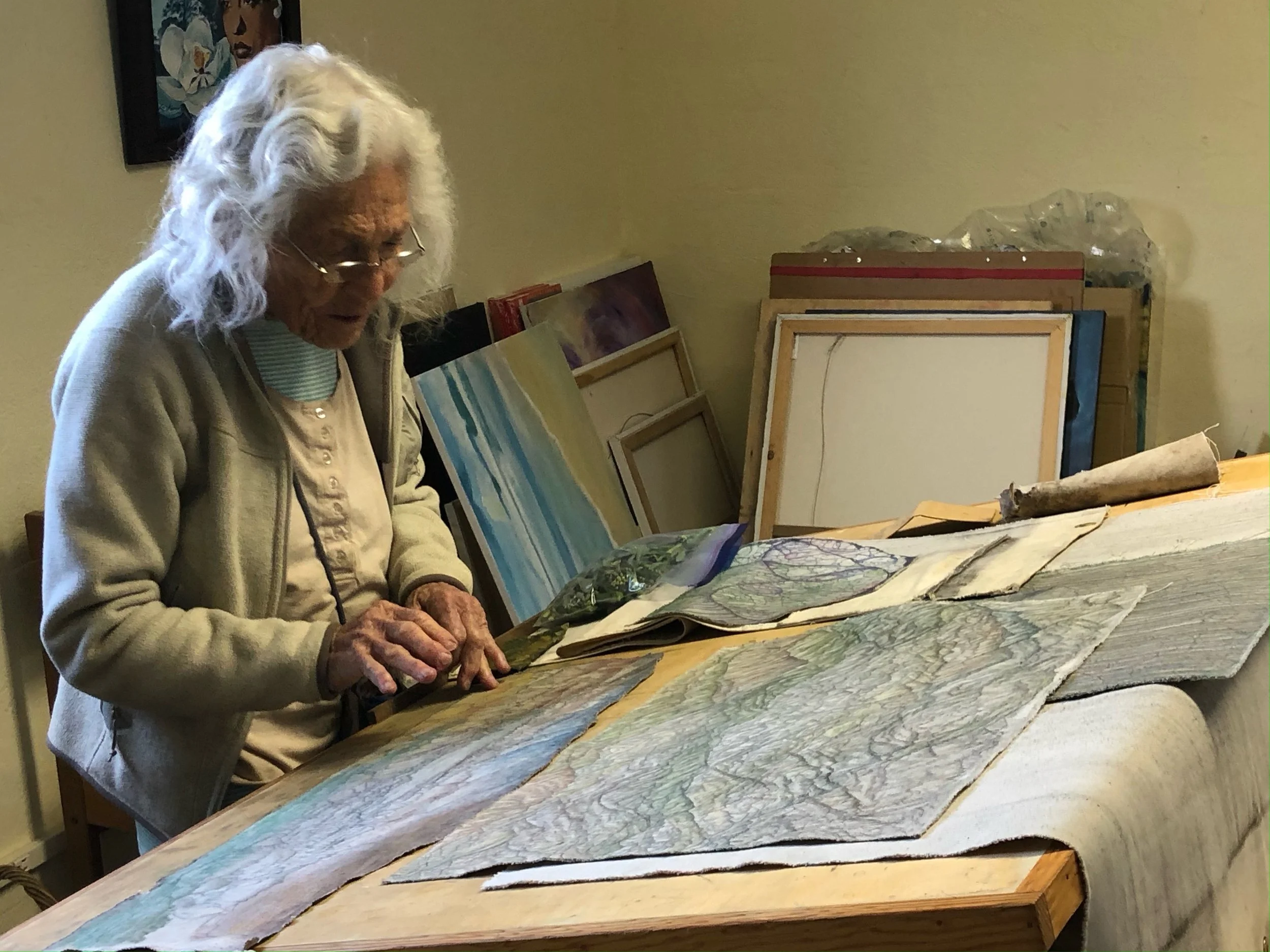 "MOUNTAINS and WATERS WALKING on CANVAS" - First Friday Art Show with Dot Fisher-Smith