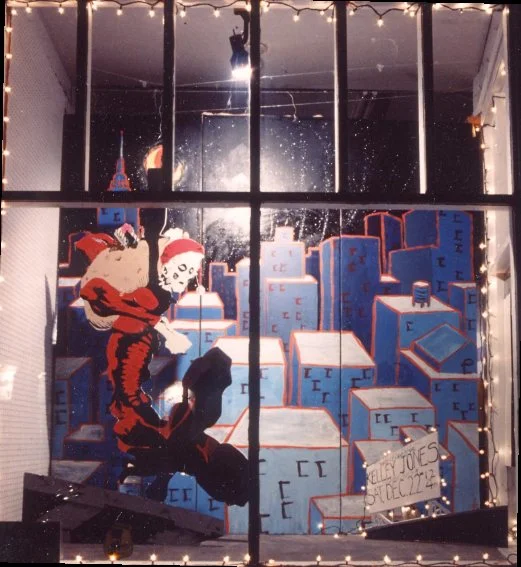 A Deadman Xmas. Photo by Dennis McGovern. Art by David Marshall. Deadman is (c) DC Comics. Done for one of the five annual Kelley Jones Pre-Christmas Signing Bashes.