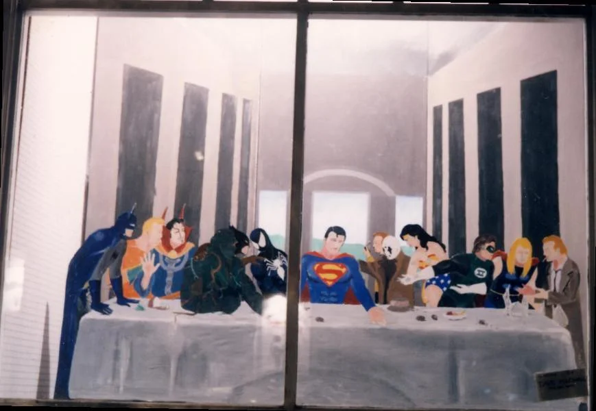 The Last Super. Photo by Dennis McGovern. Art by David Marshall. All characters (c) respective owners. Done just because it's cool.