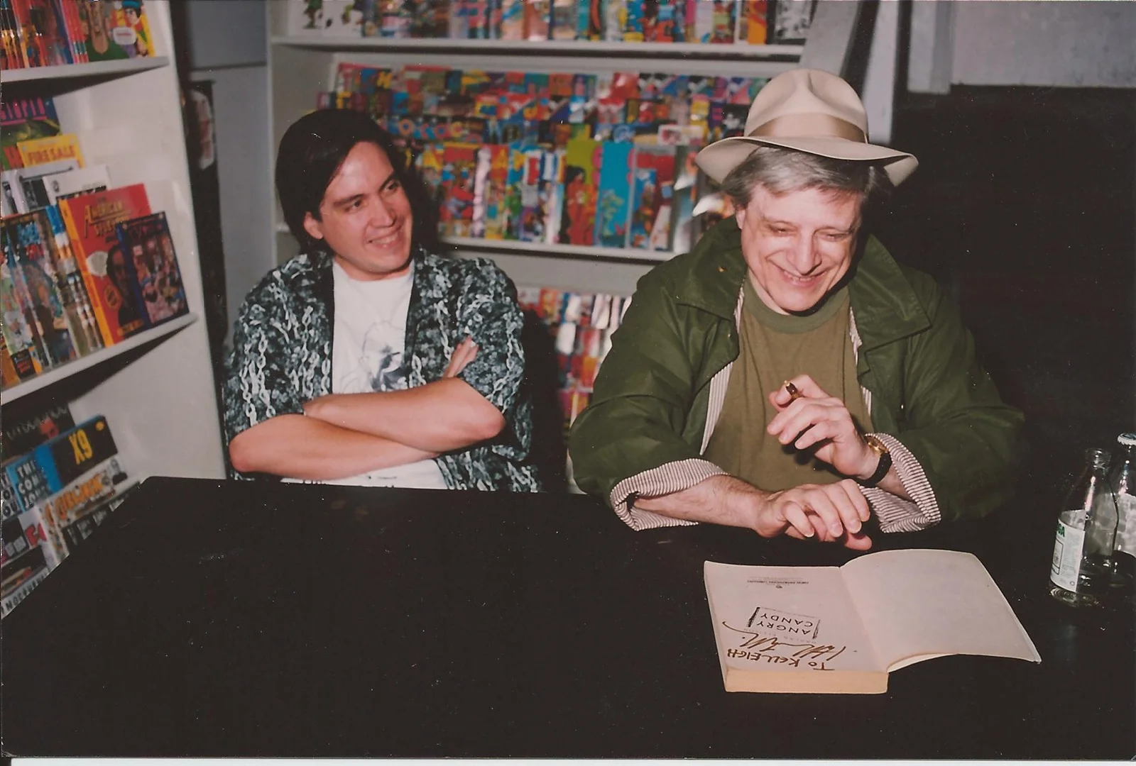 Kelley Jones (l), Harlan Ellison (r)