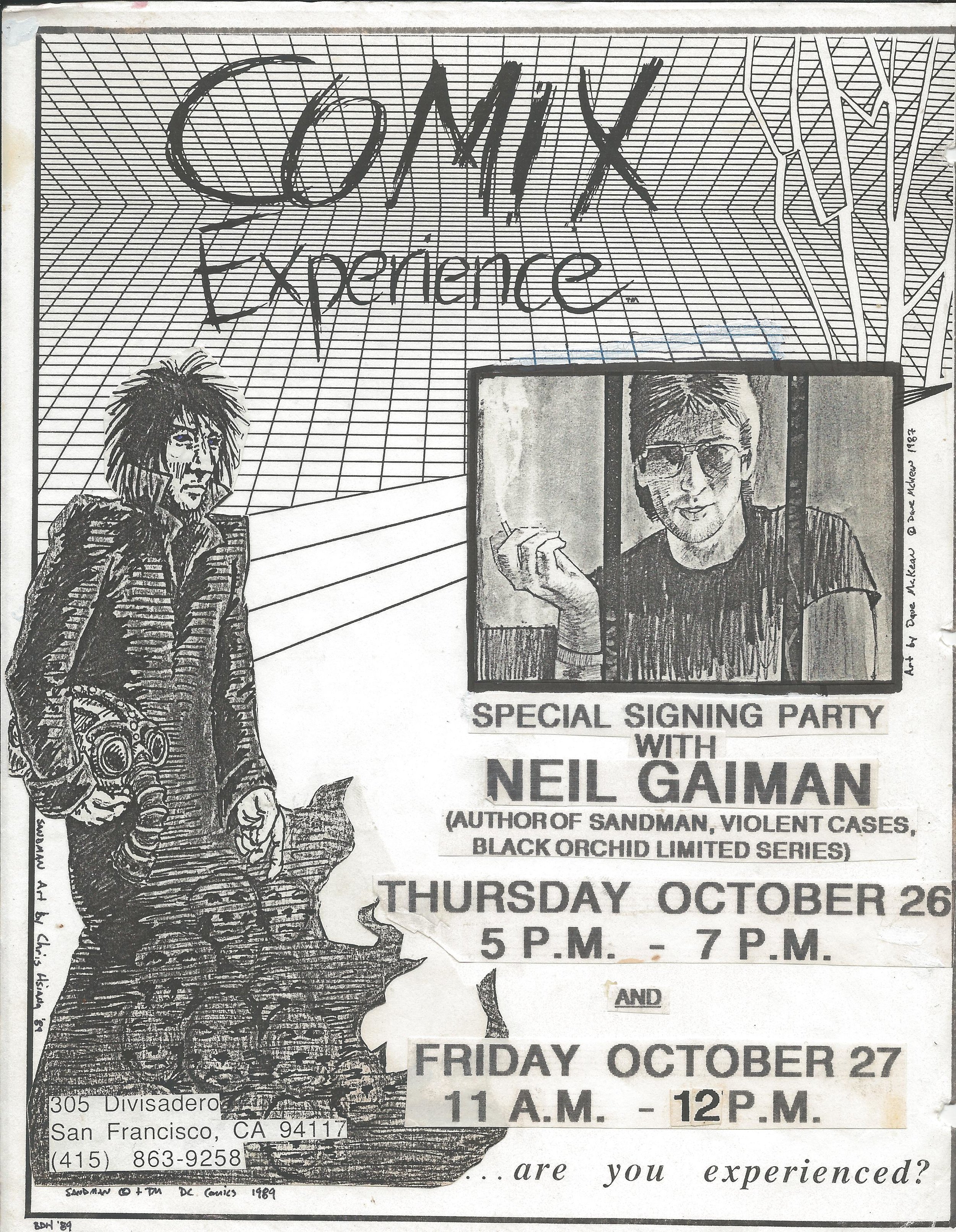 1989 1026 Neil Gaiman Flier.jpg