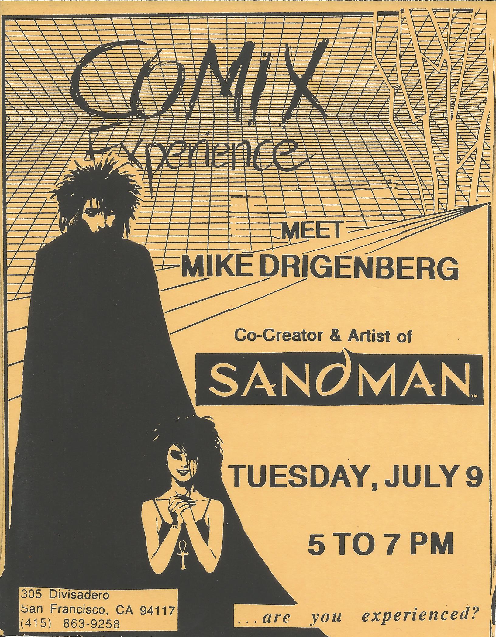 1991 0701 Mike Dringenberg Flier.jpg