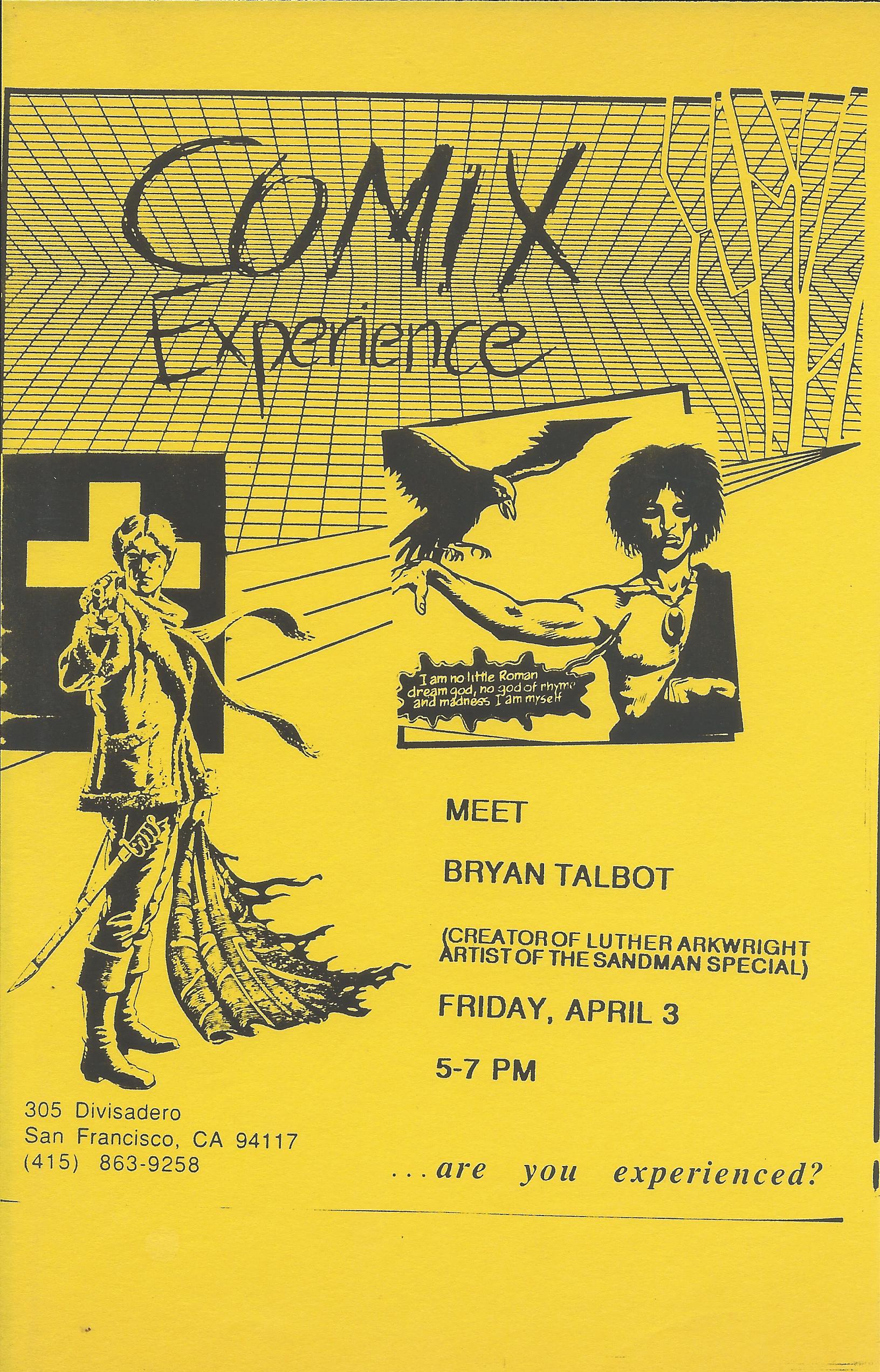 1992 0403 Bryan Talbot Flier.jpg