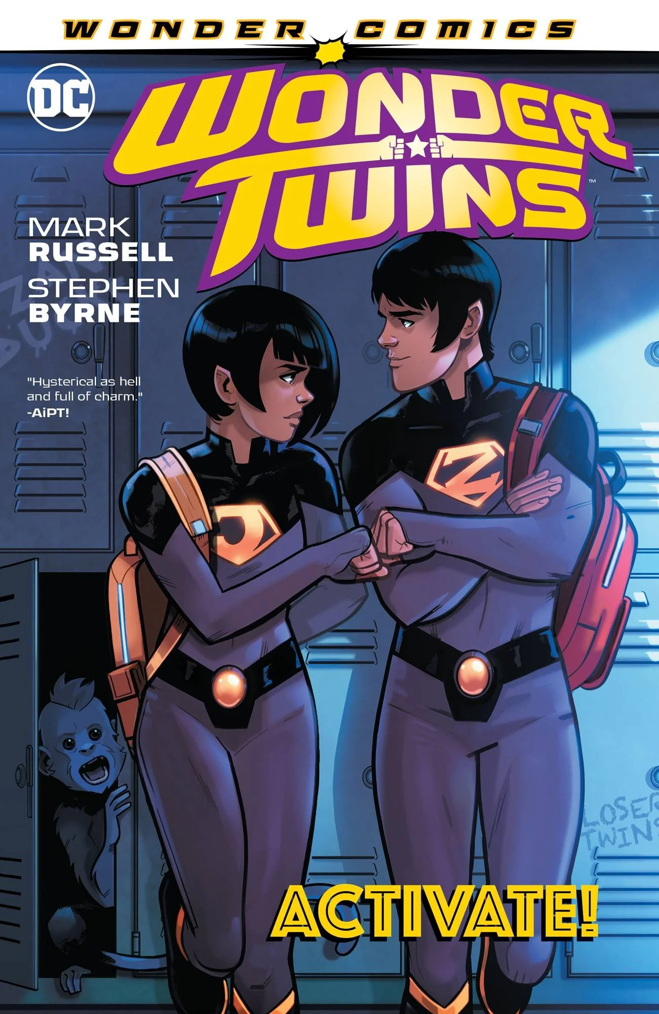 Mark Russell signs WONDER TWINS!