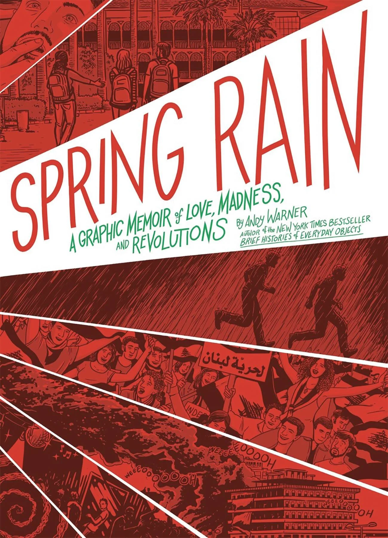 Andy Warner signs SPRING RAIN!