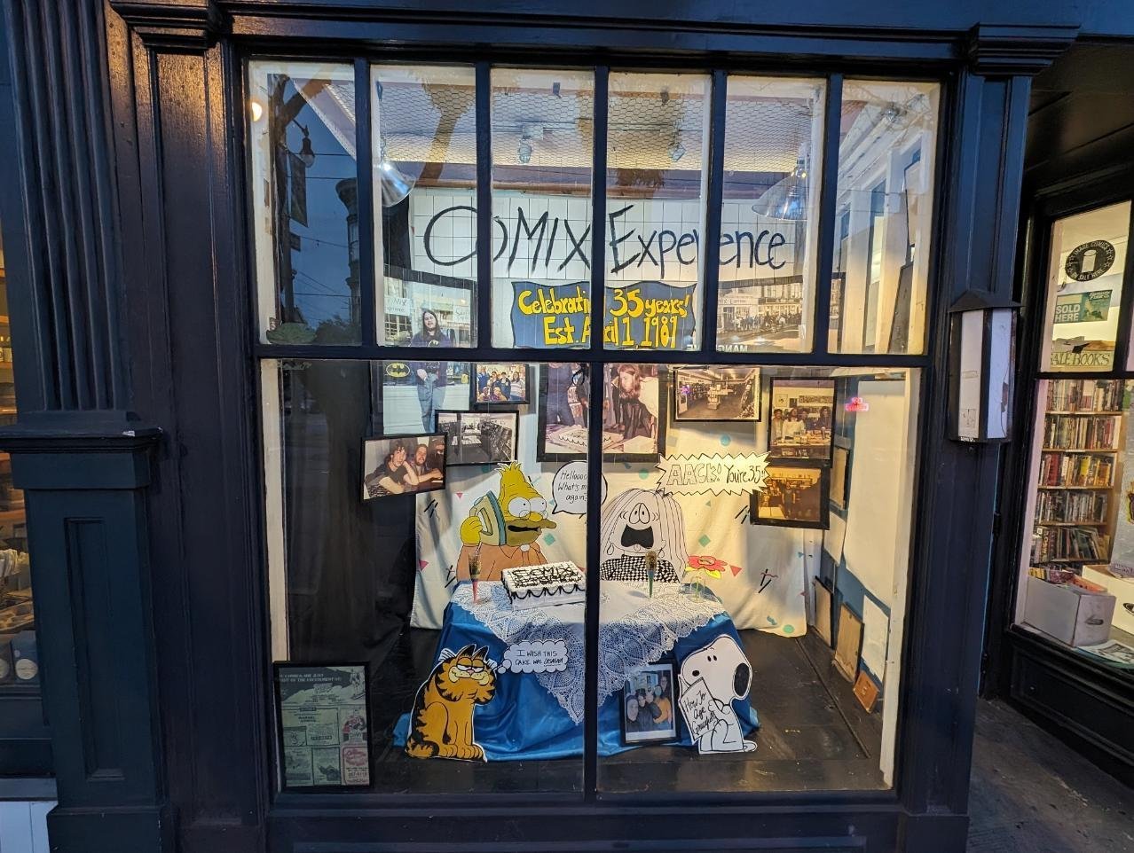  2024’s 35th anniversary window.  By Katie Borrman 