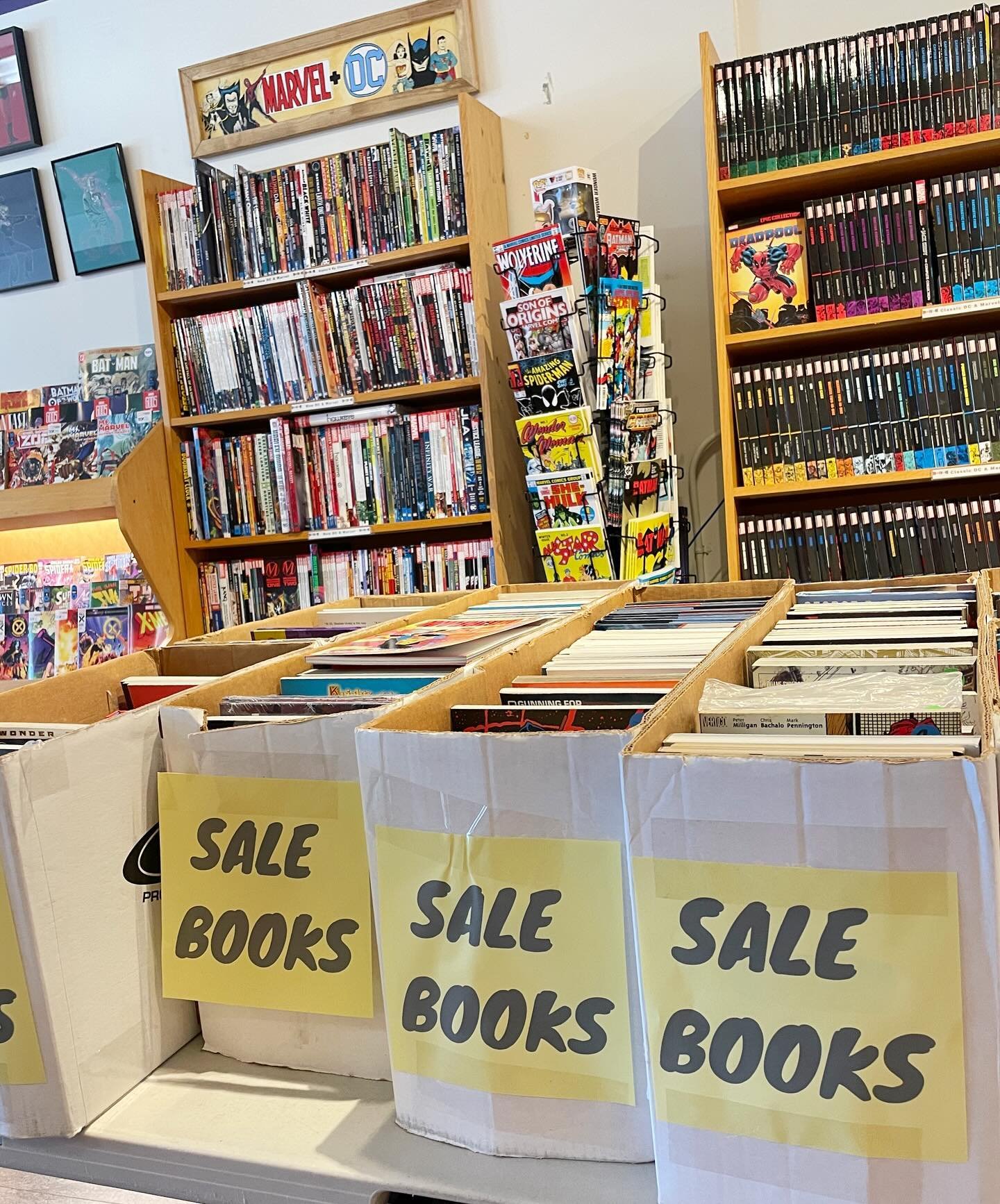 sun is out and so are our sale books! 

Help us with some spring cleaning and pickup some books on your way to the park 🌷