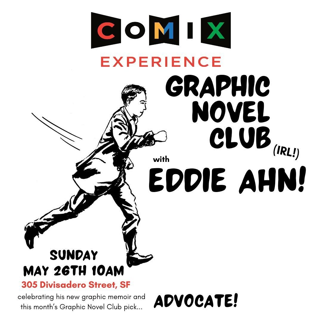 Counting down till Sunday- we&rsquo;re so excited to have an IRL GNC interview and signing! If yall don&rsquo;t know Eddie and his work yet, come by Sunday morning for discussion anddddd donuts!
