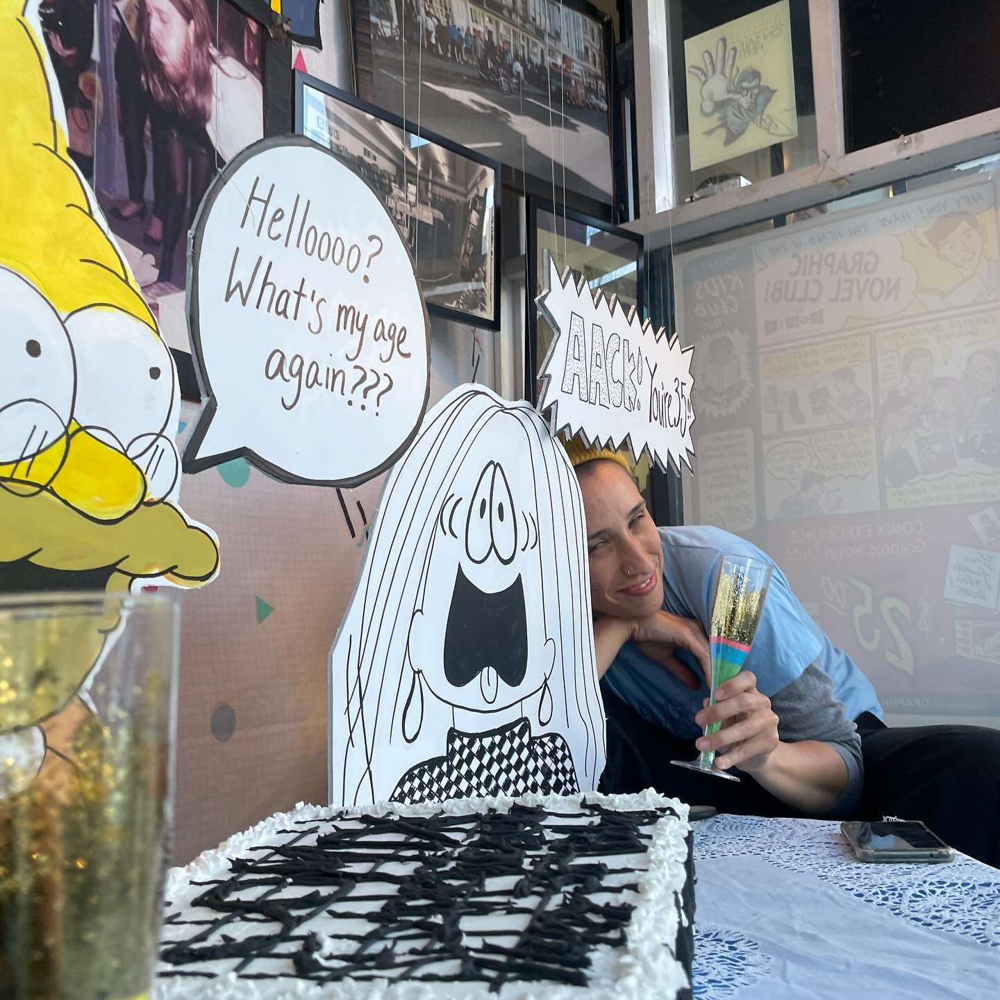 saying AU REVOIR to our 35th Bday window soon&hellip; stop by and see Snoopy this week! 💖