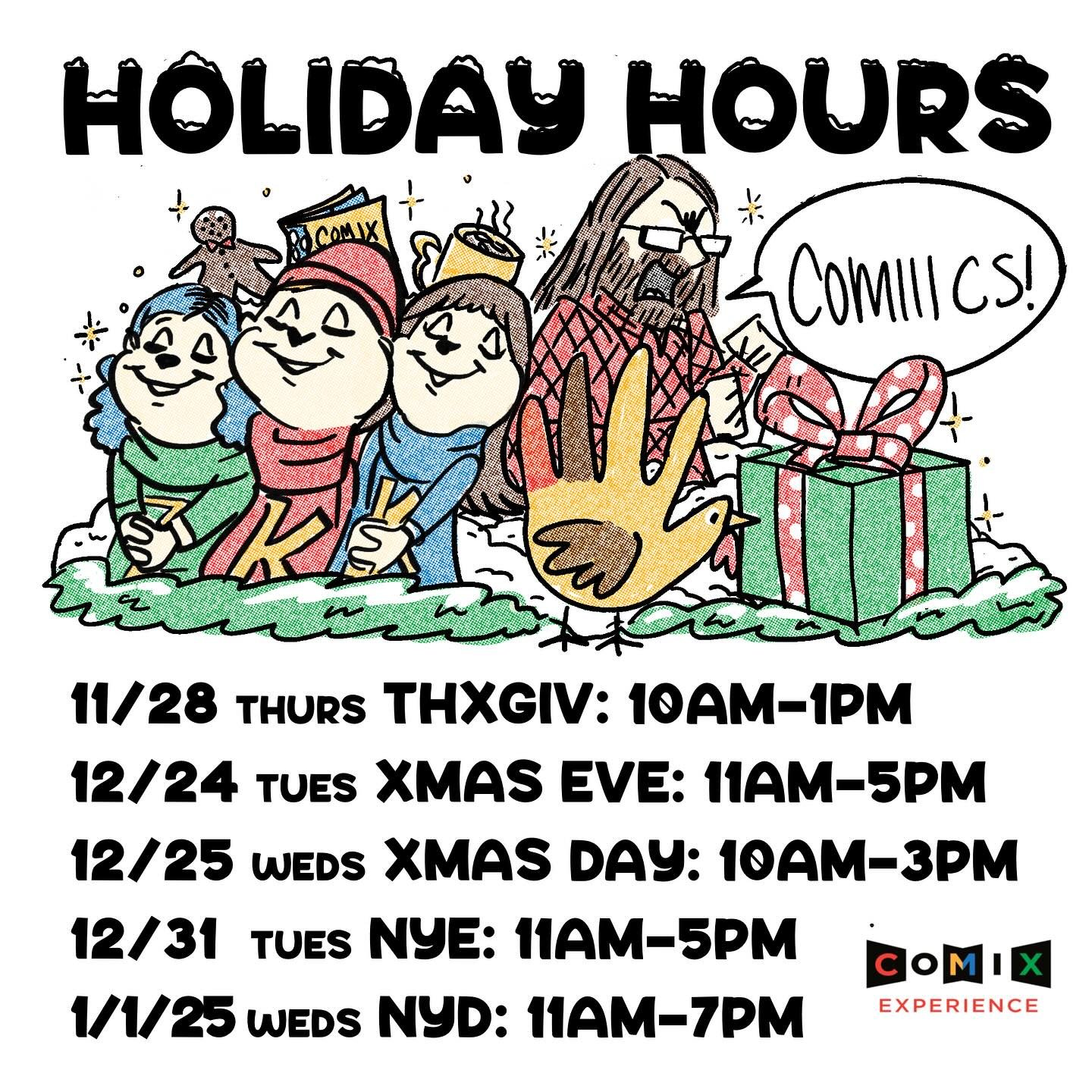 ❄️ HOLIDAY HOURS ❄️