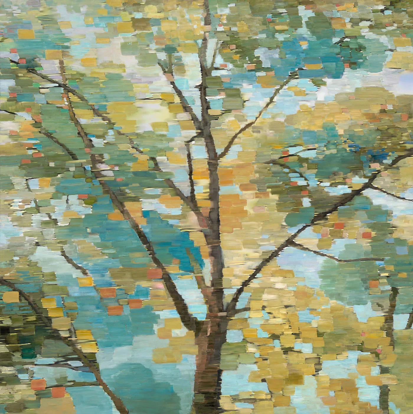 QUEBEC &nbsp;• &nbsp;oil and archival print on canvas &nbsp;• &nbsp;44 by 36 inches &nbsp;• &nbsp;2016