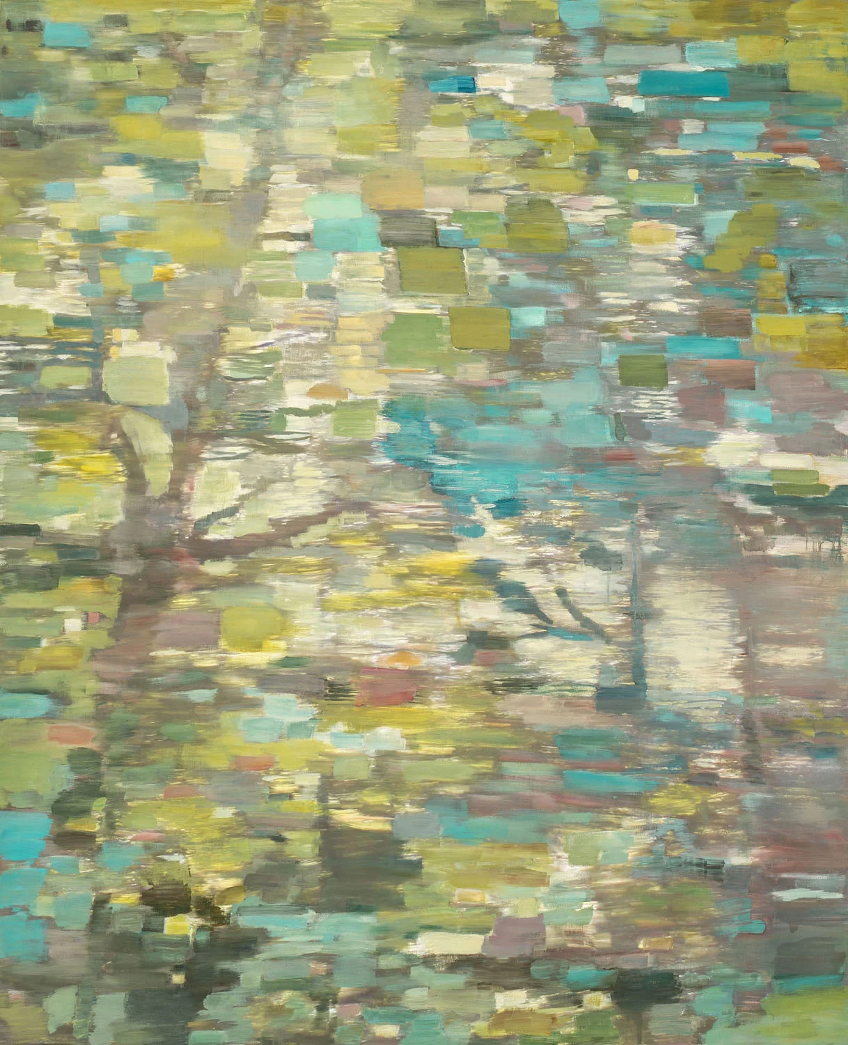 MY GARDEN &nbsp;• &nbsp;oil and archival print on canvas, mounted on wood &nbsp;• &nbsp;44 by 36 inches &nbsp;• &nbsp;2014