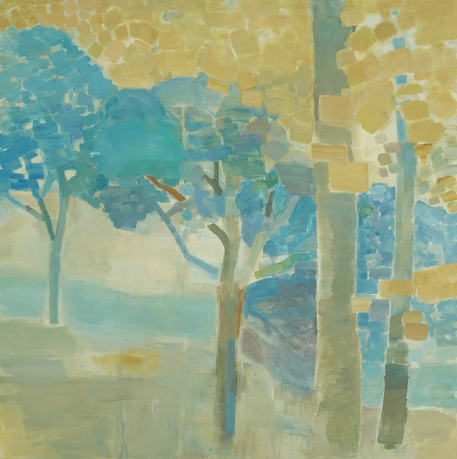 DOWN FROM THE RIDGE &nbsp;• &nbsp;oil on canvas &nbsp;• &nbsp;40 by 40 inches &nbsp;• &nbsp;2012