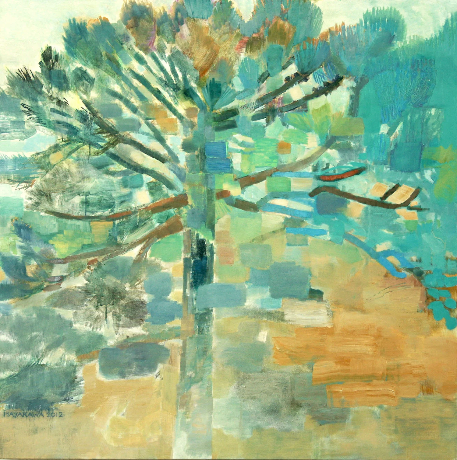 NEAR THE LAKE &nbsp;• &nbsp;oil on canvas &nbsp;• &nbsp;40 by 40 inches &nbsp;• &nbsp;2012