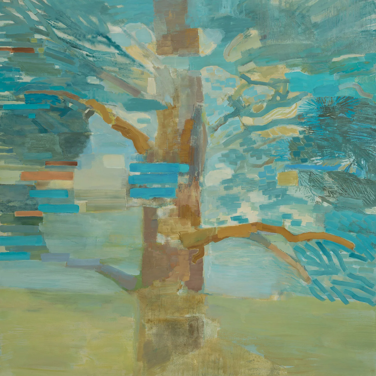AUGUST CONIFER &nbsp;• &nbsp;oil on canvas &nbsp;• &nbsp;40 by 40 inches &nbsp;• &nbsp;2012