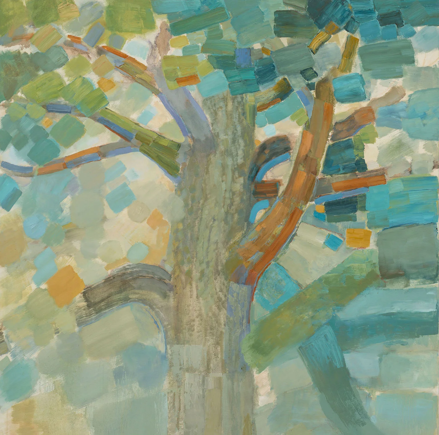 ROTATION &nbsp;• &nbsp;oil on canvas, mounted on wood &nbsp;• &nbsp;44 by 44 inches &nbsp;• &nbsp;2012