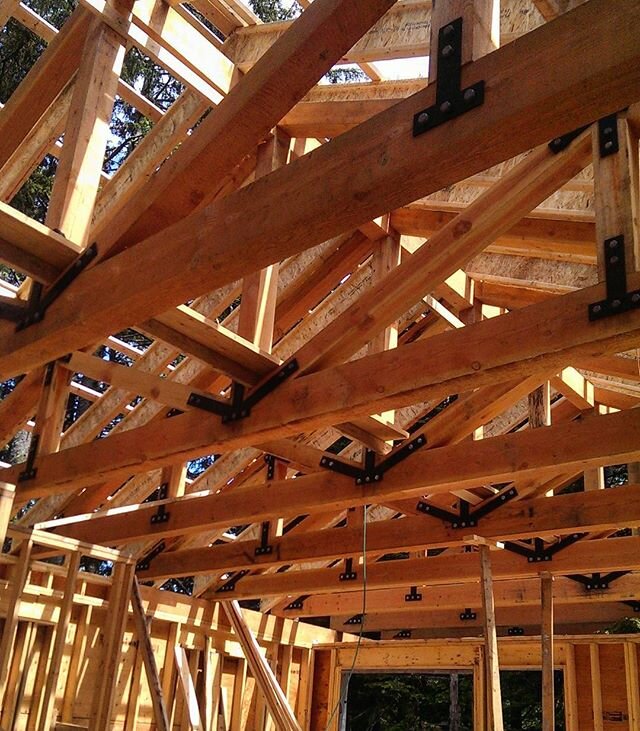 Love framing these west coast tiny homes. #woodworking#fir#needsnotwants#handbuilt#prefabsforsuckers#westcoast#framing#carpentry