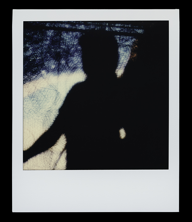 Virgo, series Solo Exhibition Escape Artist Studios, SX70 Film, monoprint Light Chamber, Type V 2019