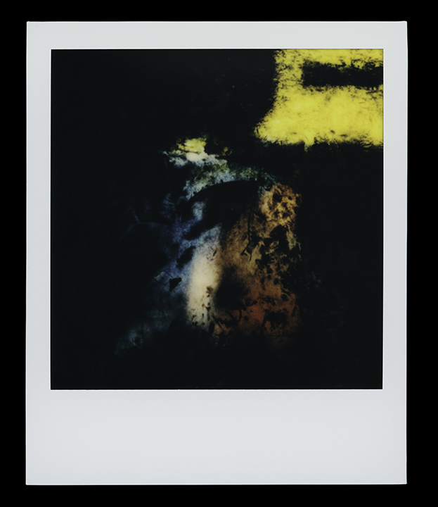 Virgo, series Solo Exhibition Escape Artist Studios, SX70 Film, monoprint Light Chamber, Type V 2019