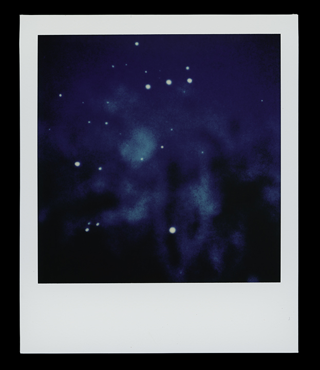 Virgo, series Solo Exhibition Escape Artist Studios, SX70 Film, monoprint Light Chamber, Type V 2019