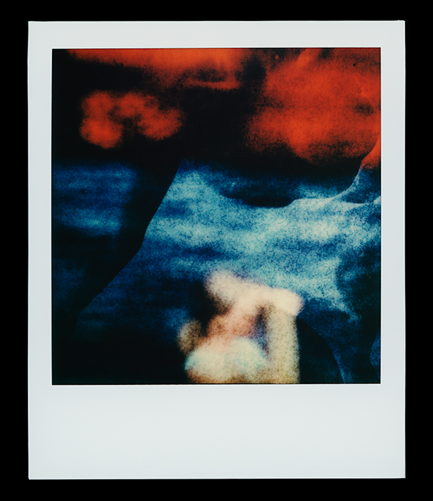 Virgo, series Solo Exhibition Escape Artist Studios, SX70 Film, monoprint Light Chamber, Type V 2019