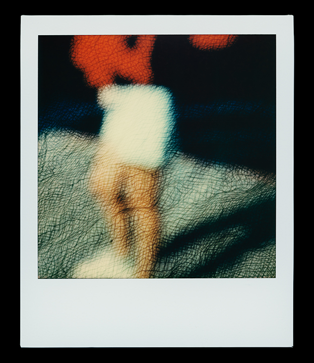 Virgo, series Solo Exhibition Escape Artist Studios, SX70 Film, monoprint Light Chamber, Type V 2019