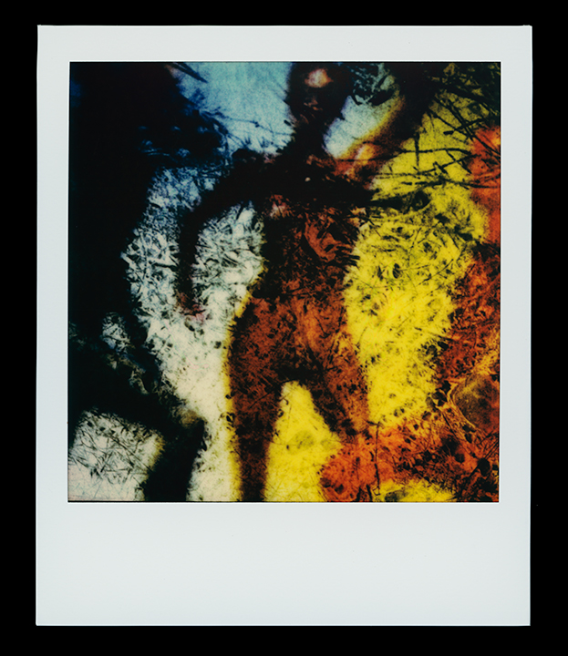 Virgo, series Solo Exhibition Escape Artist Studios, SX70 Film, monoprint Light Chamber, Type V 2019