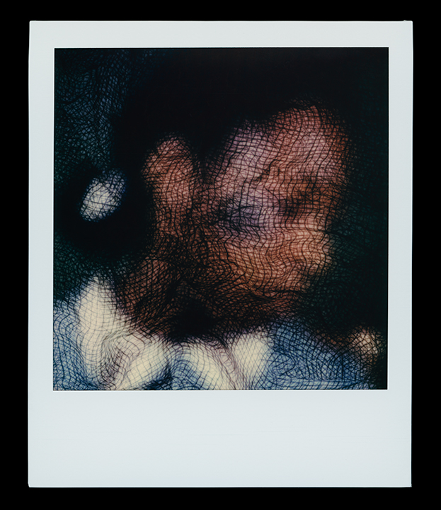 Virgo, series Solo Exhibition Escape Artist Studios, SX70 Film, monoprint Light Chamber, Type V 2019