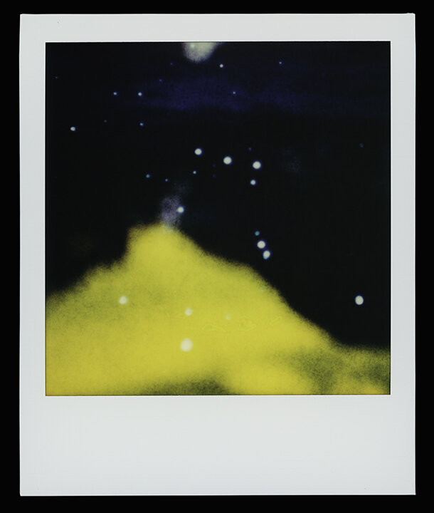  Virgo, series  Solo Exhibition  Escape Artist Studios,  SX70 Film, monoprint  Light Chamber, Type V  2019 