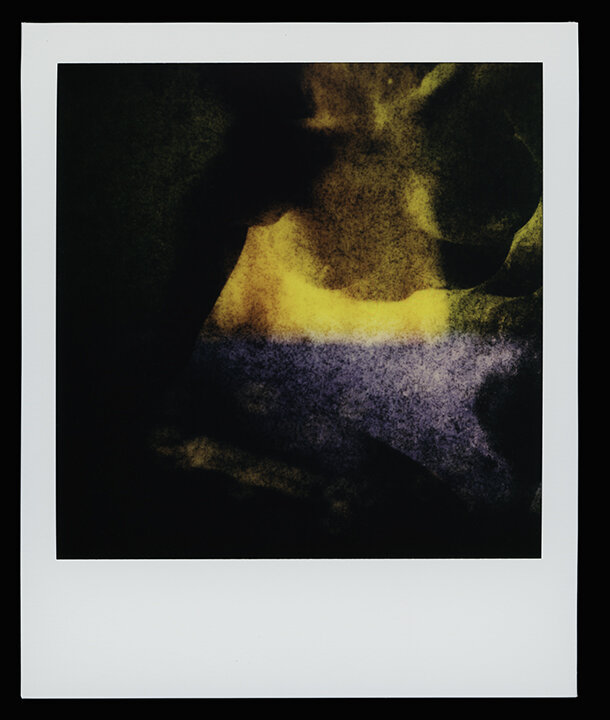  Virgo, series  Solo Exhibition  Escape Artist Studios,  SX70 Film, monoprint  Light Chamber, Type V  2019 