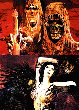 Amando de Ossorio supplemented his income with original artwork of his Satanic, vampiric, mummy/zombies.