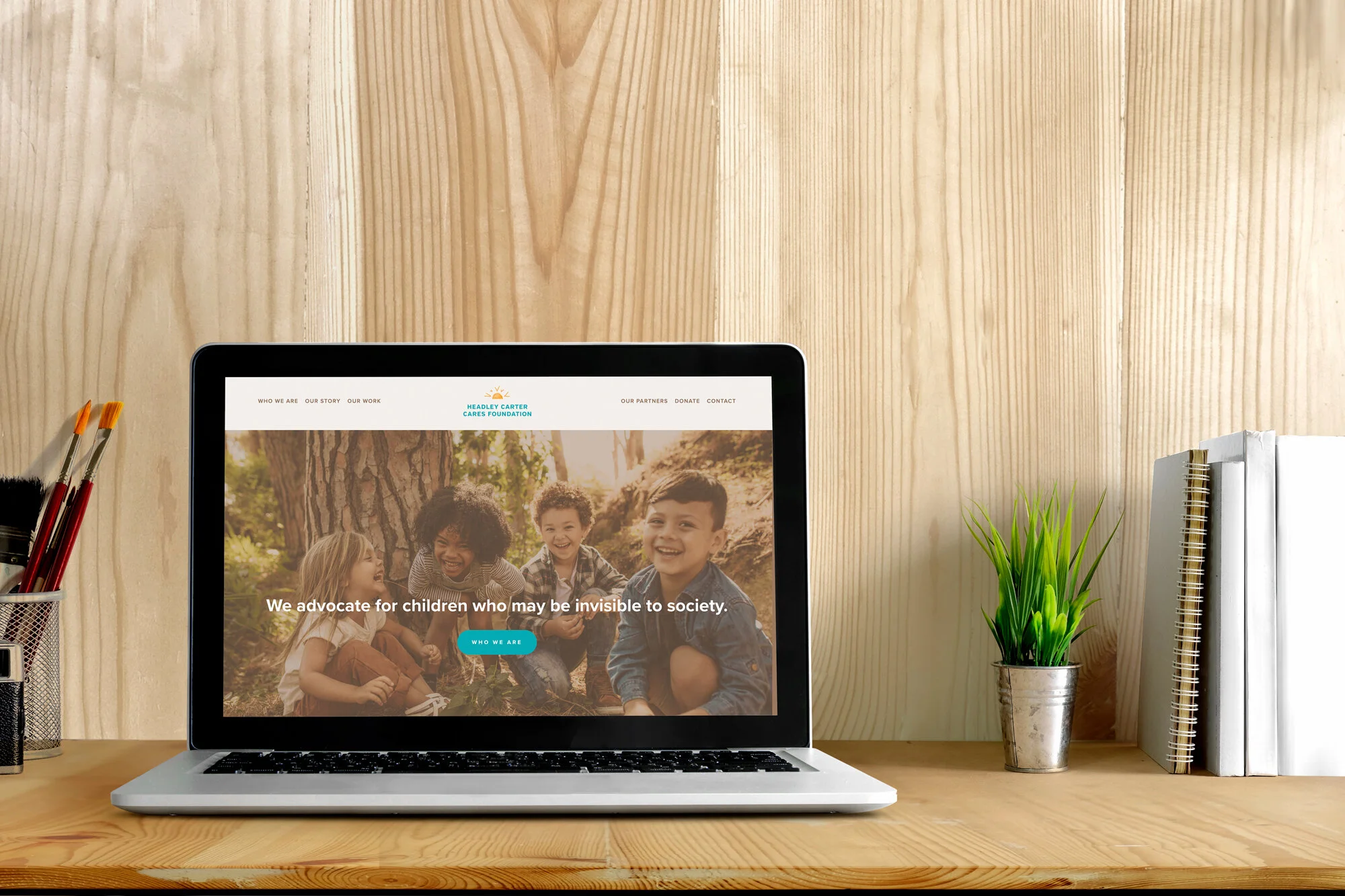 new branding and website design for Headley Carter Cares Foundation