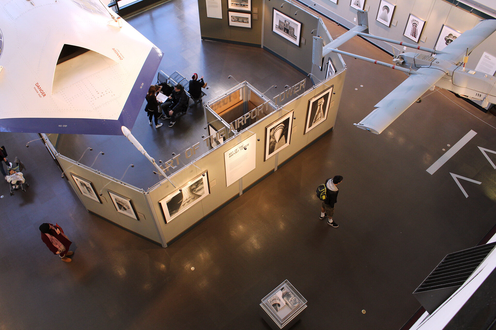 Richard Bentham. Aerial view of airport exhibit.