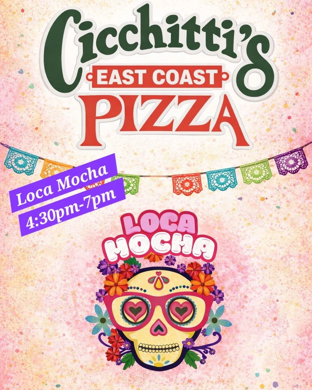 It may seem like it's Torrential Tuesday today, but fear not... we have PIZZA! We will be at Loca Mocha tonight from 4:30pm-7pm.

Call your order in to (360) 820-5333