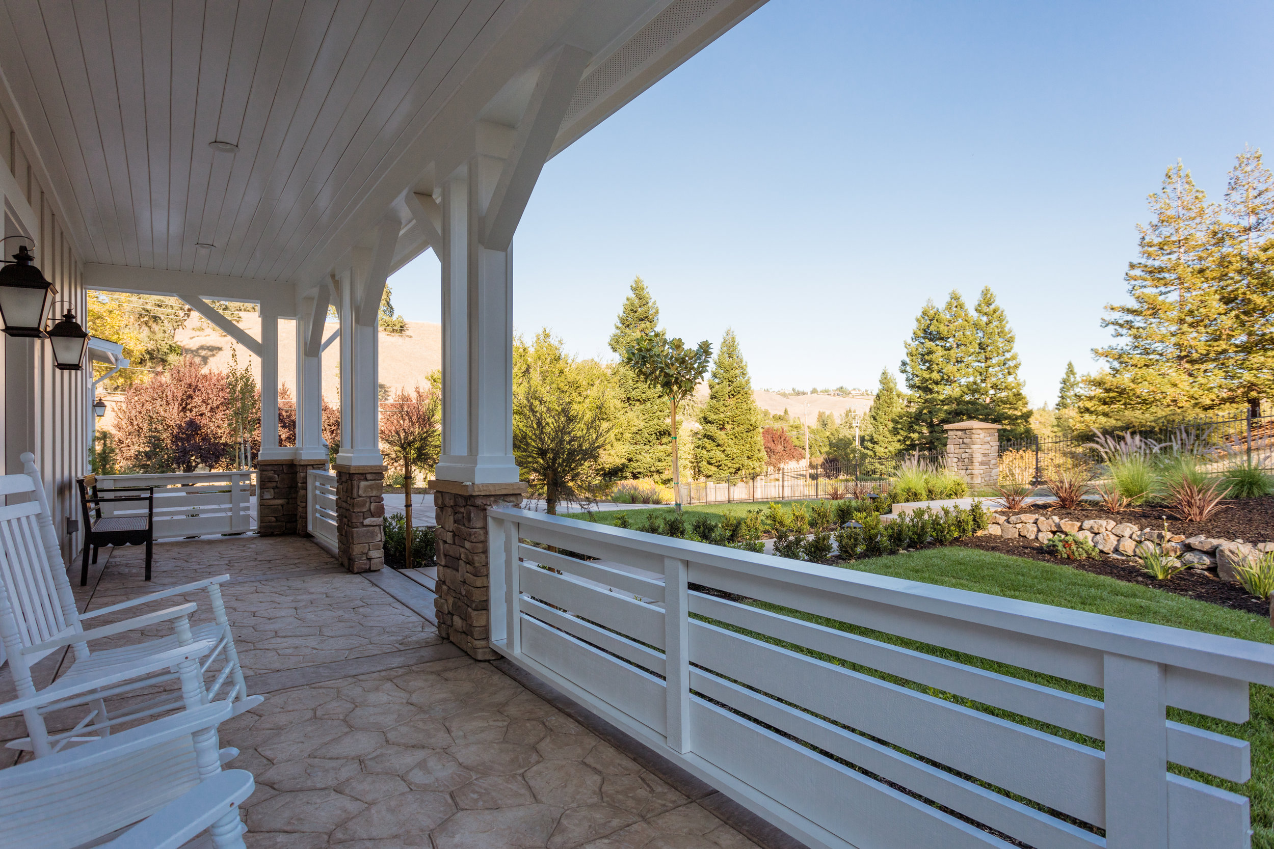 Branagh luxury home--front porch--Danville, CA