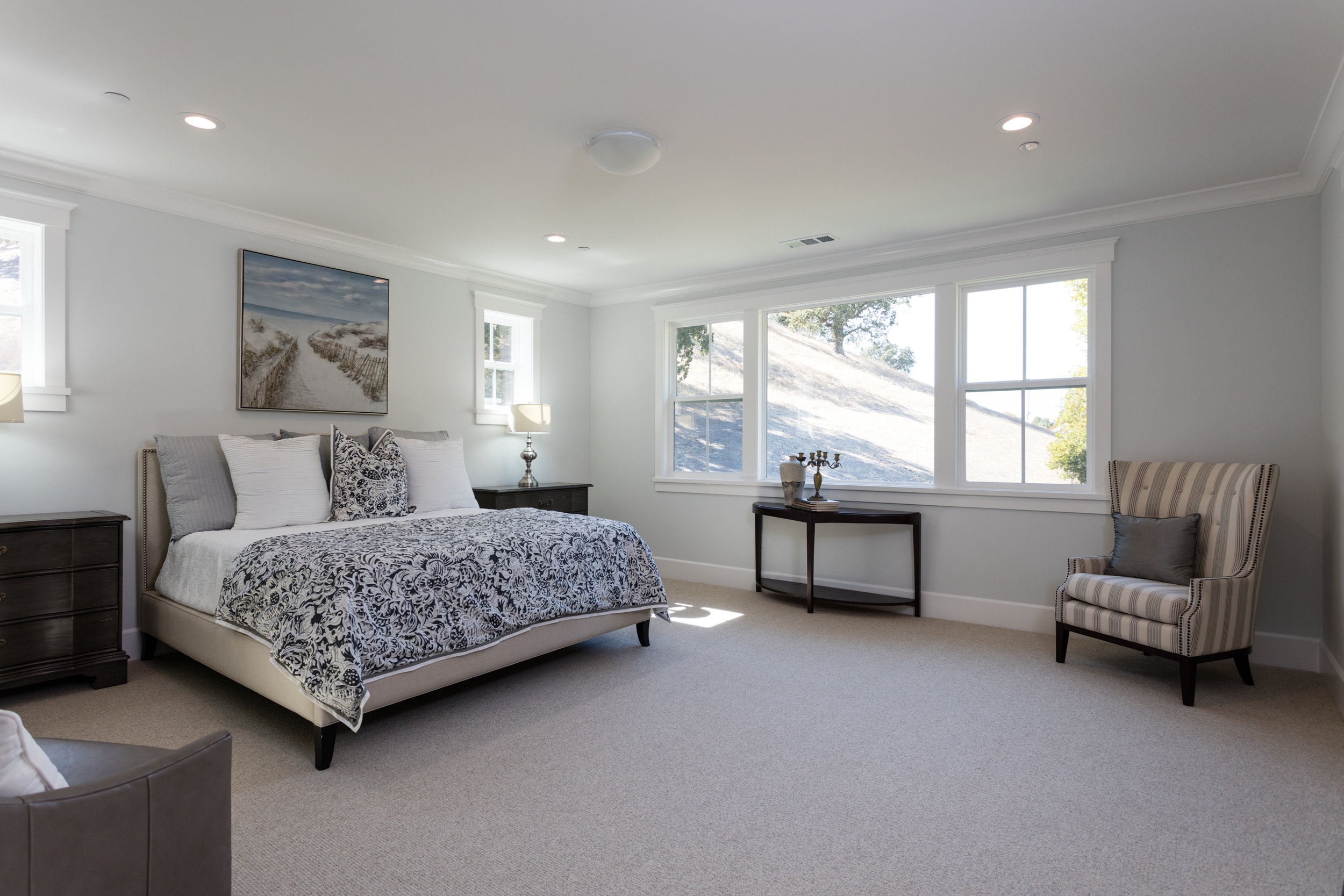 Branagh custom home--master bedroom--Danville, CA