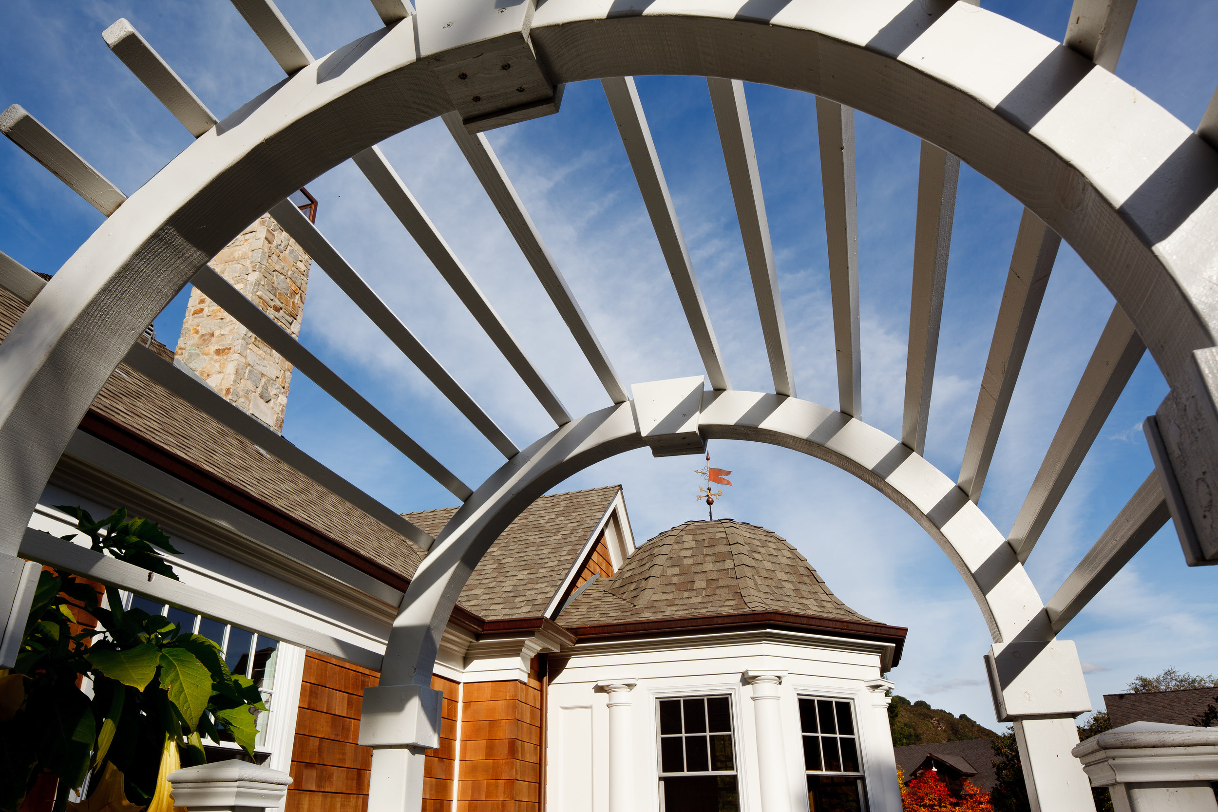 Branagh custom home--decorative archway--Lafayette, CA