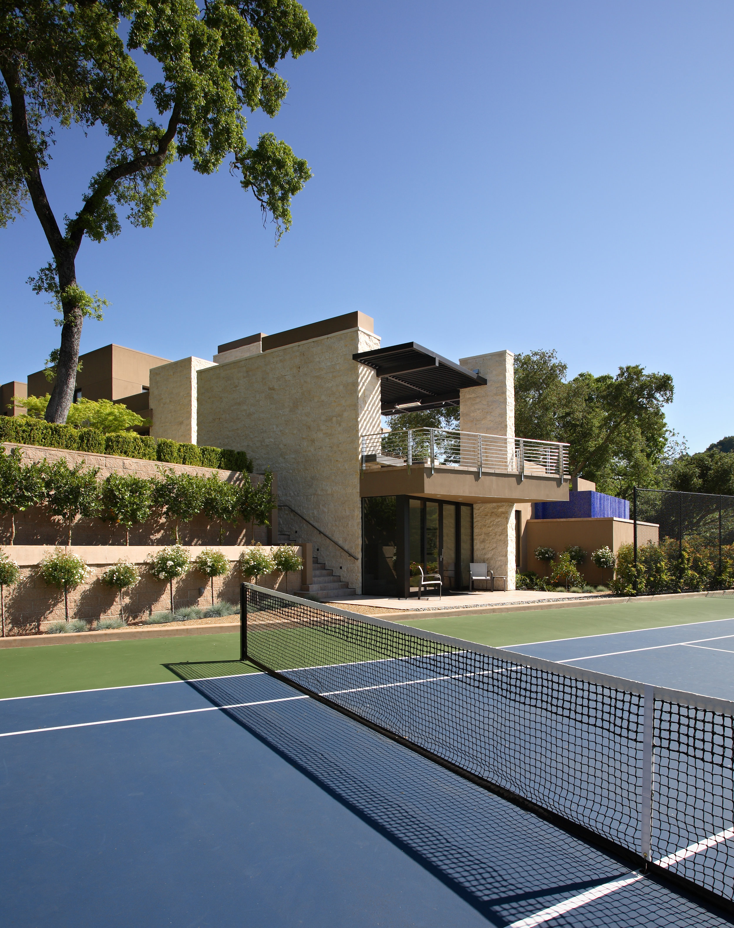 Branagh modern dream home--tennis court--Orinda, CA