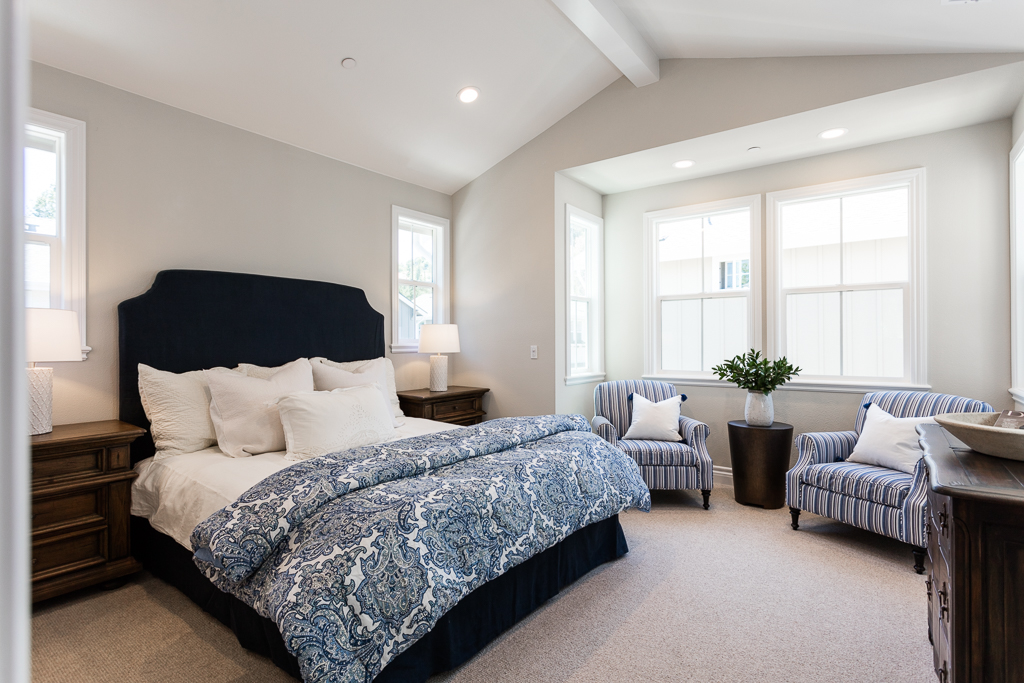 Branagh luxury townhome--master bedroom--Walnut Creek, CA